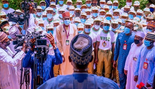 NYSC broadens the horizon of citizens, Buhari says as he hosts corps members