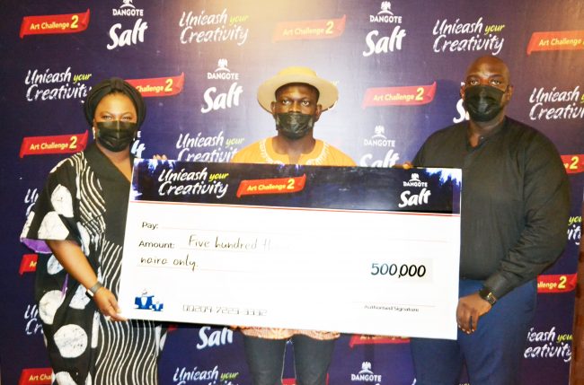 Timothy Undiandeye wins Dangote Salt Art Challenge