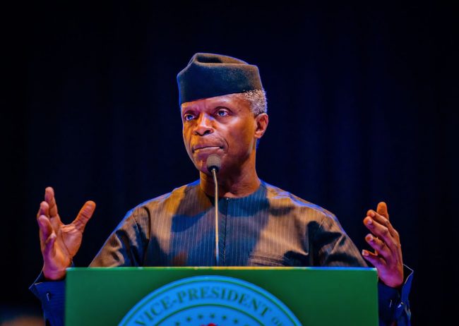 Osinbajo to bankers: Take on transformative projects