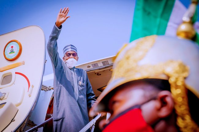 In pictures: Buhari off to Kenya for UNEP@50 event