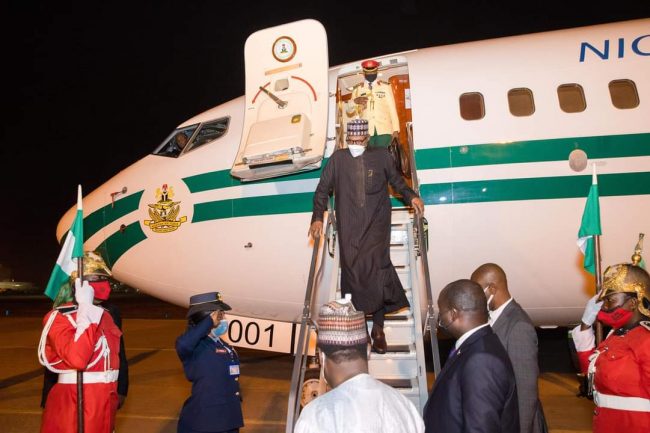 Buhari returns to Abuja after medicals in UK