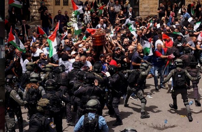 Israeli forces attack on Shireen Abu Akleh mourners sparks outcry