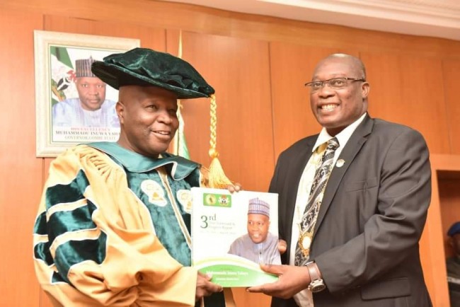 Gombe governor decorated as Fellow of Nigerian Institute of Building