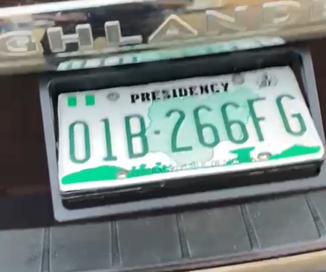 Rotational number plate illegal, FRSC says