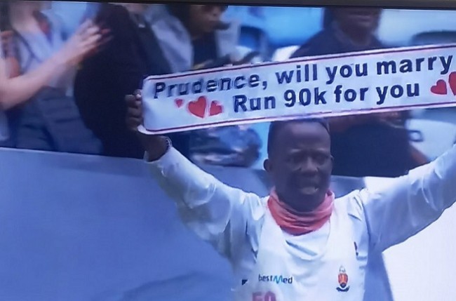 South African man runs 90km to ask woman to marry him