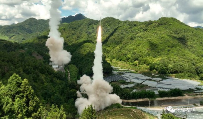 china firing missiles taiwan