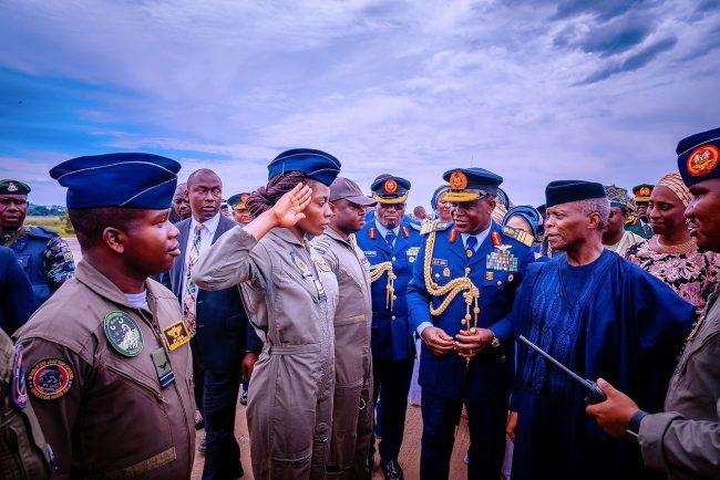 Photos: Osinbajo attends NAF Day celebration in Enugu